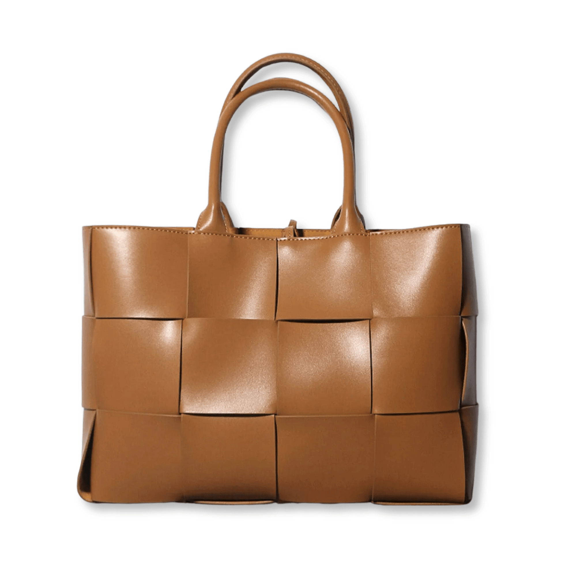 woven-cowhide-single-shoulder-checkered-handbag-954665.png